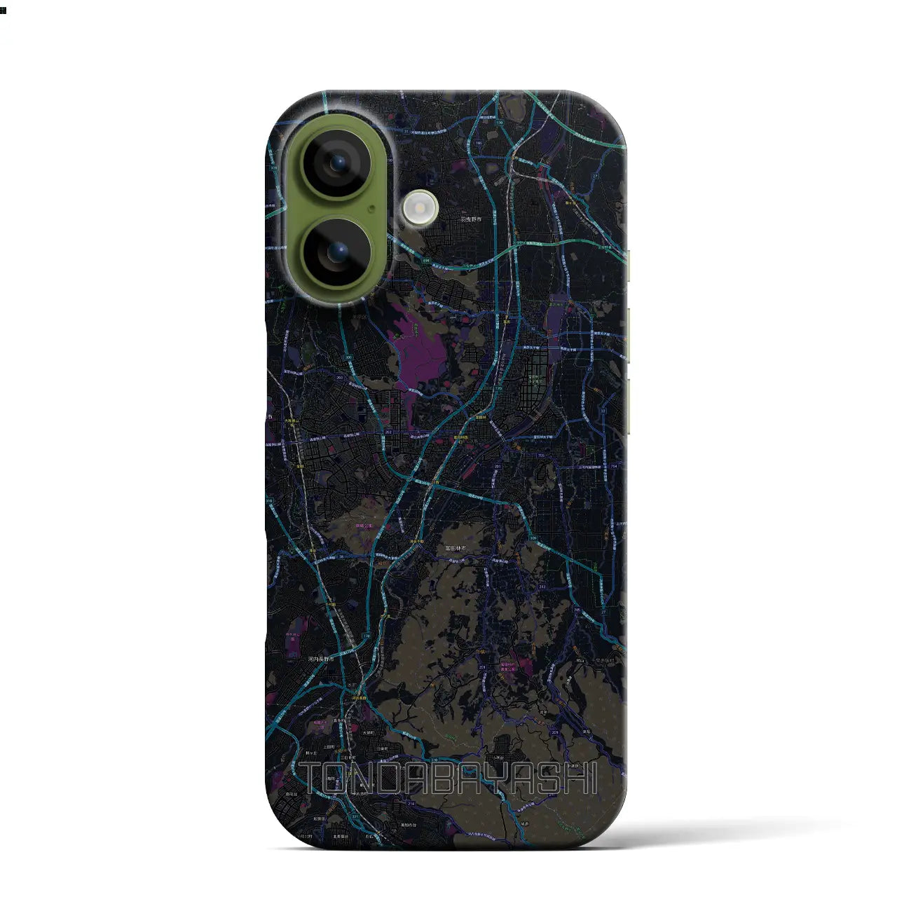 【富田林（大阪府）】地図柄iPhoneケース（バックカバータイプ）