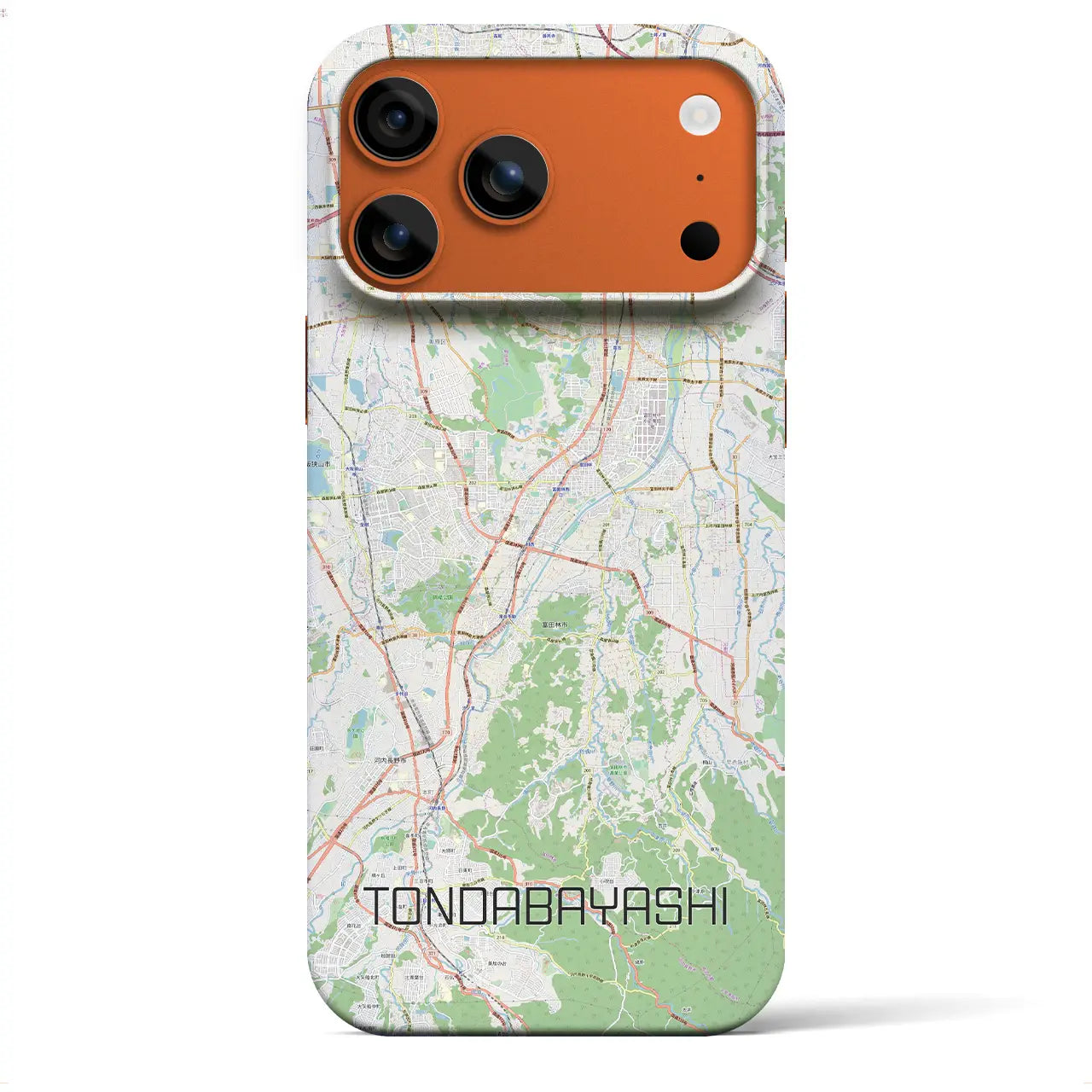 【富田林（大阪府）】地図柄iPhoneケース（バックカバータイプ）