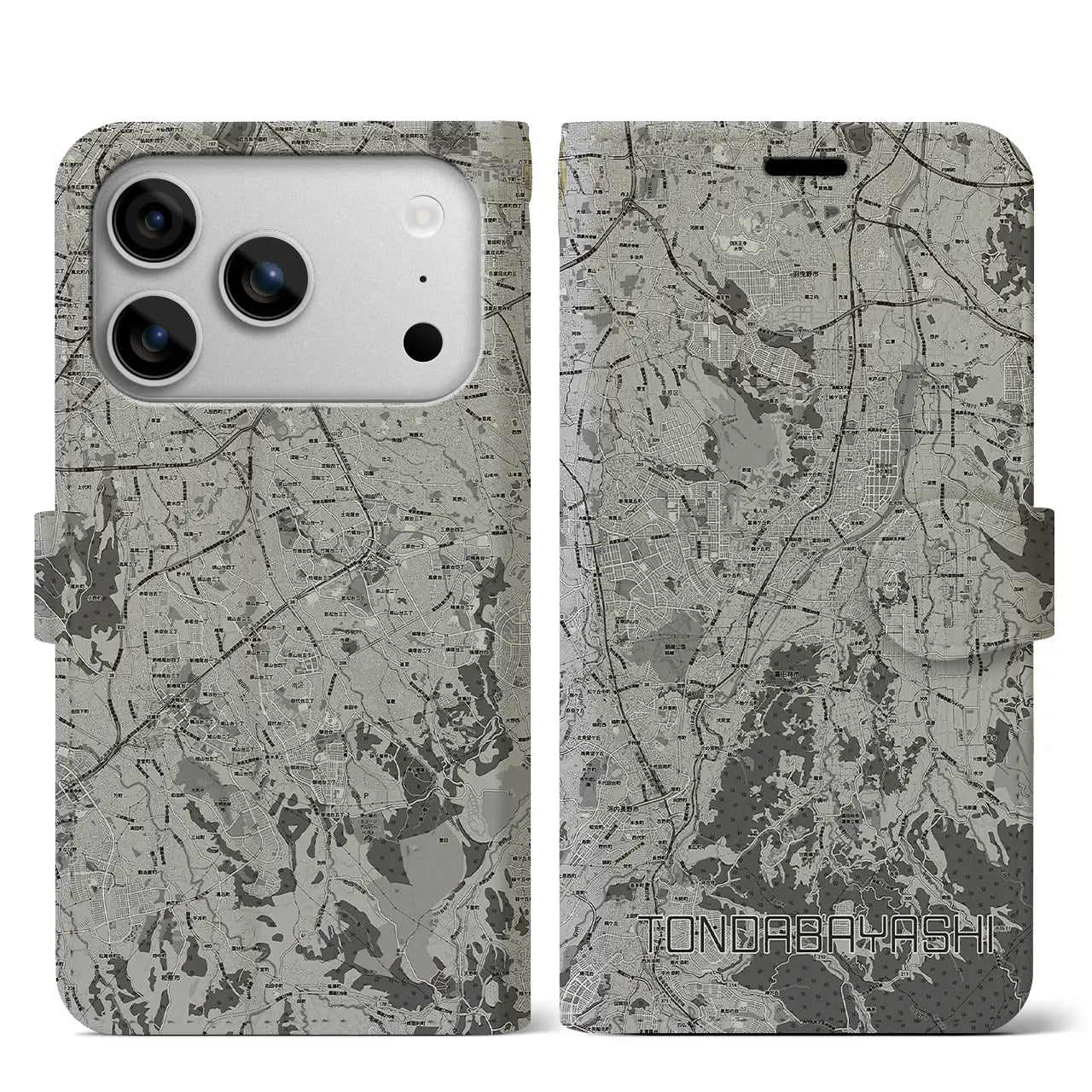 【富田林（大阪府）】地図柄iPhoneケース（手帳タイプ）