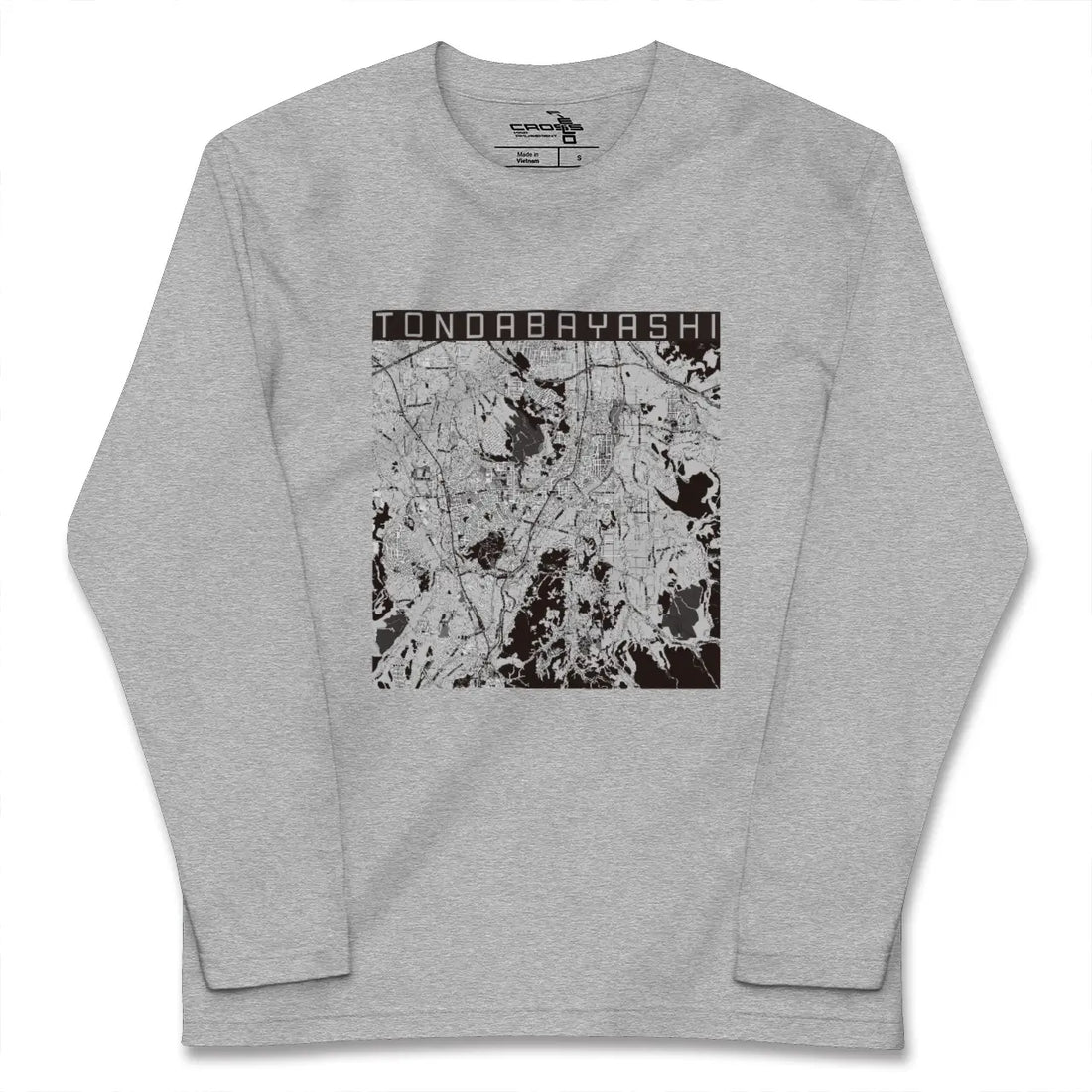 【富田林（大阪府）】地図柄ロングスリーブTシャツ