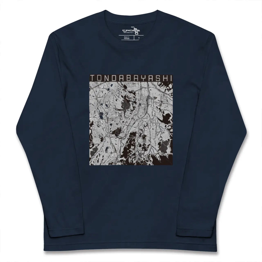【富田林（大阪府）】地図柄ロングスリーブTシャツ