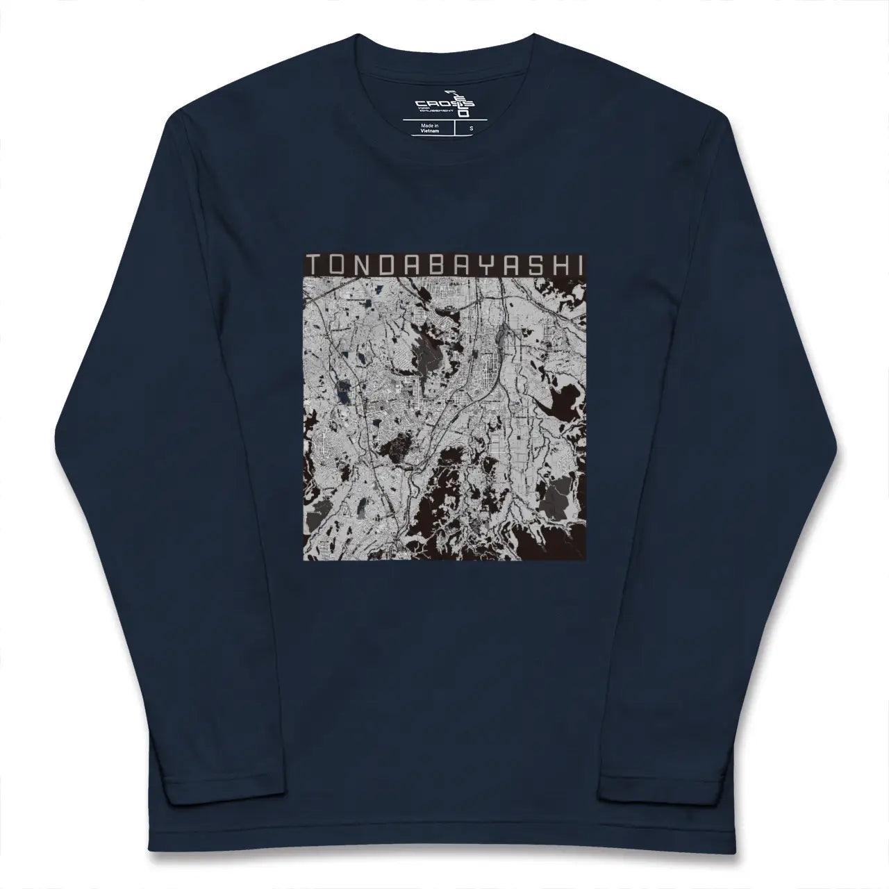 【富田林（大阪府）】地図柄ロングスリーブTシャツ
