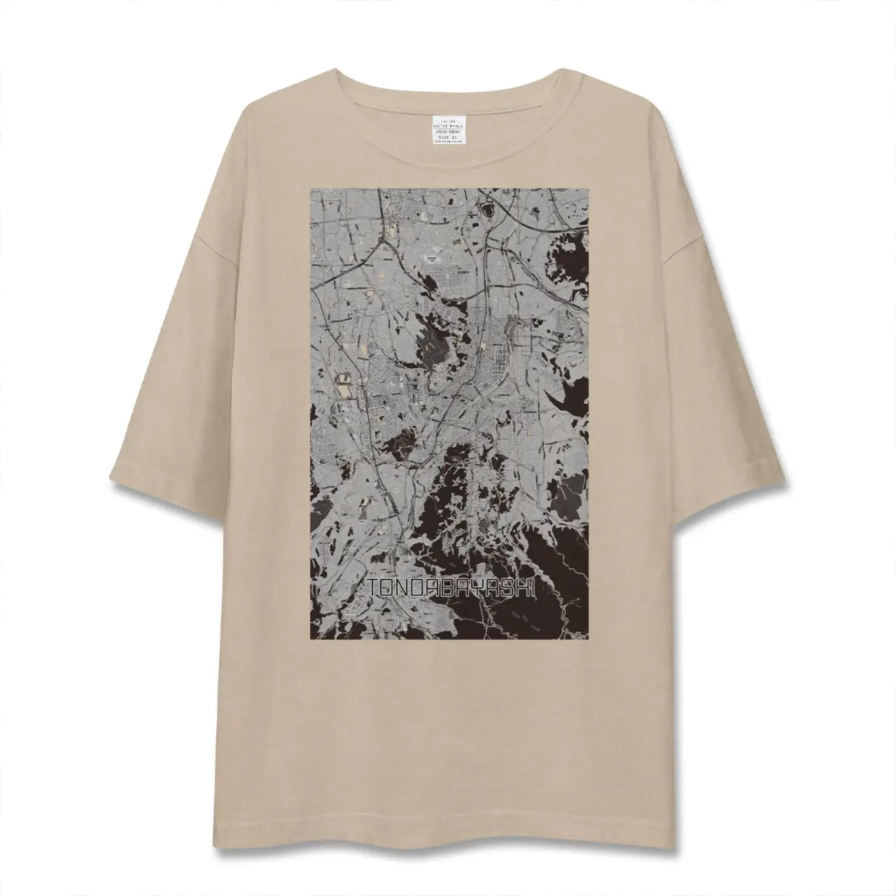 【富田林（大阪府）】地図柄ビッグシルエットTシャツ