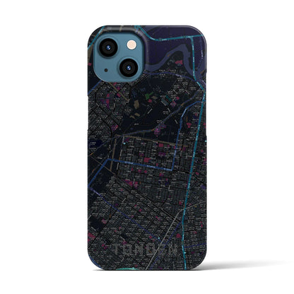 【屯田（北海道）】地図柄iPhoneケース（バックカバータイプ）