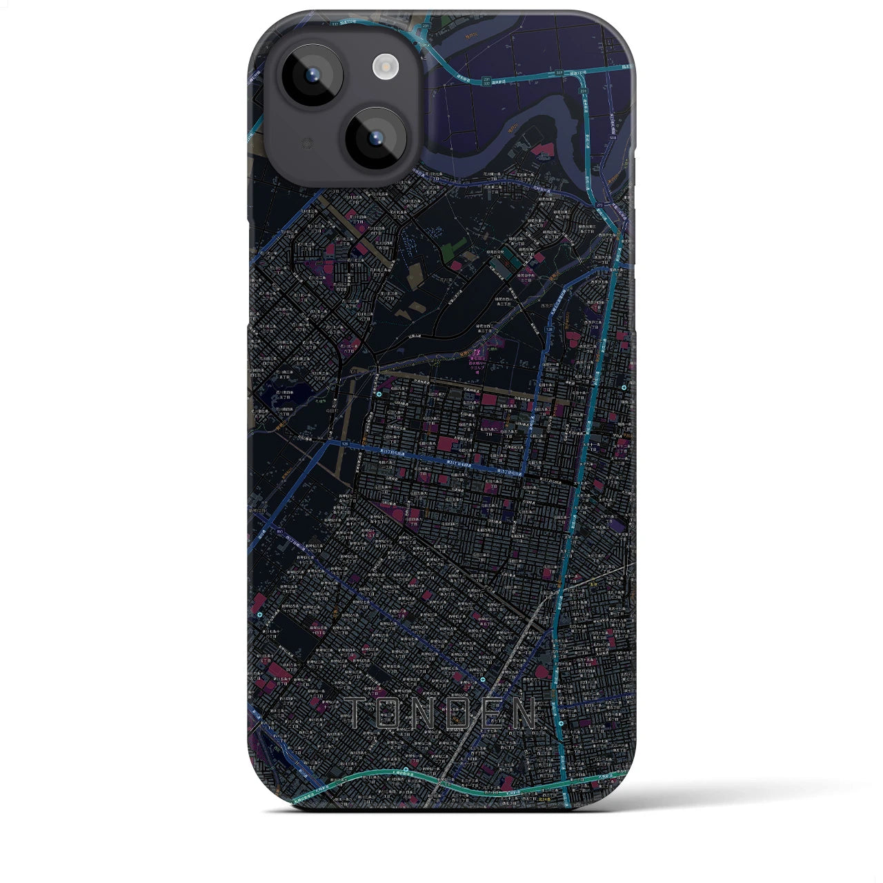 【屯田（北海道）】地図柄iPhoneケース（バックカバータイプ）