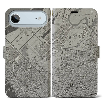 【屯田（北海道）】地図柄iPhoneケース（手帳タイプ）