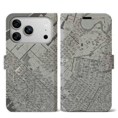 【屯田（北海道）】地図柄iPhoneケース（手帳タイプ）