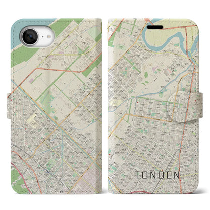 【屯田（北海道）】地図柄iPhoneケース（手帳タイプ）