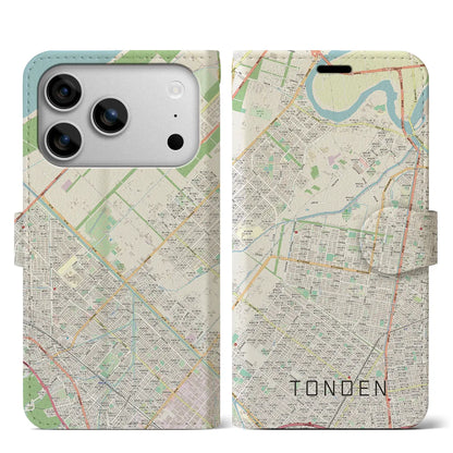 【屯田（北海道）】地図柄iPhoneケース（手帳タイプ）