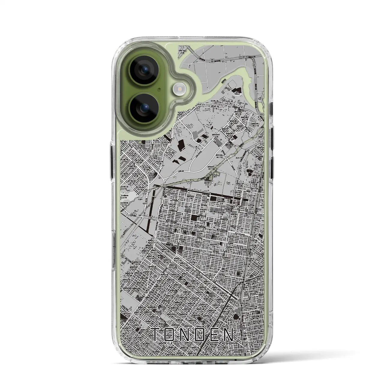 【屯田（北海道）】地図柄iPhoneケース（MagSafeタイプ）