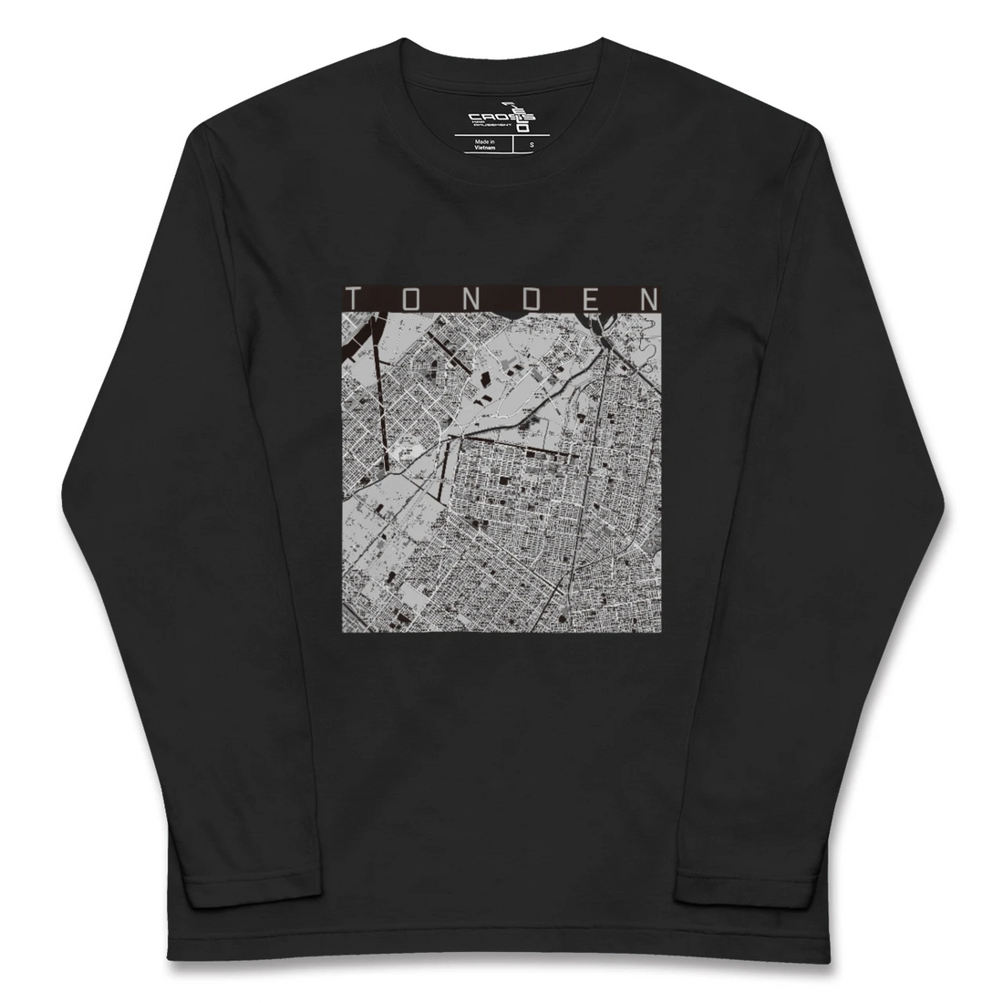 【屯田（北海道）】地図柄ロングスリーブTシャツ