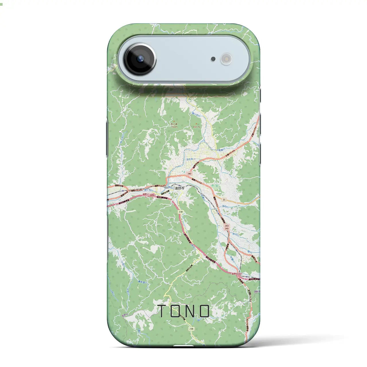 【遠野（岩手県）】地図柄iPhoneケース（バックカバータイプ）