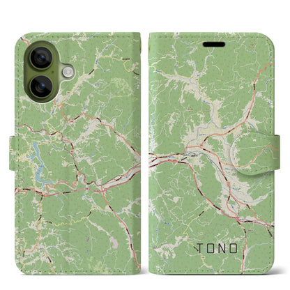 【遠野（岩手県）】地図柄iPhoneケース（手帳タイプ）