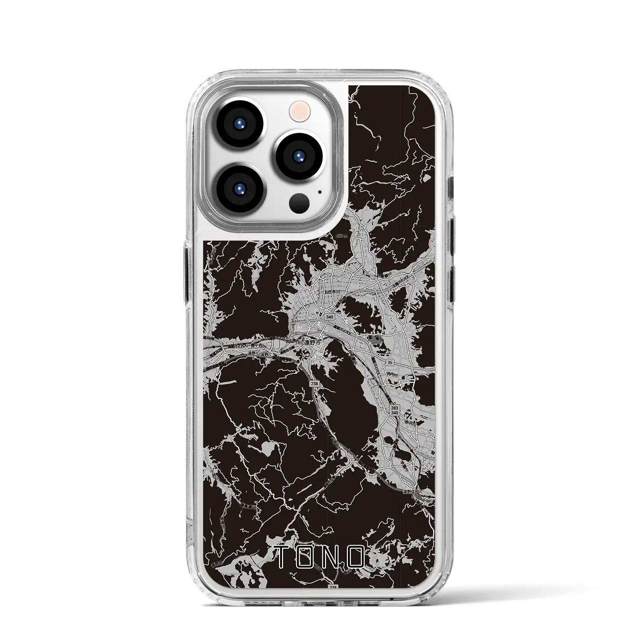 【遠野（岩手県）】地図柄iPhoneケース（MagSafeタイプ）