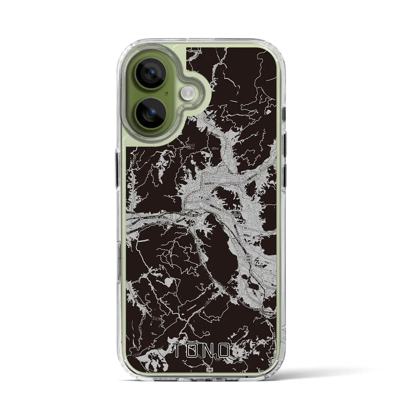 【遠野（岩手県）】地図柄iPhoneケース（MagSafeタイプ）