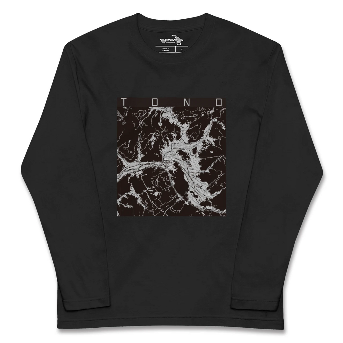 【遠野(岩手県)】地図柄ロングスリーブTシャツ