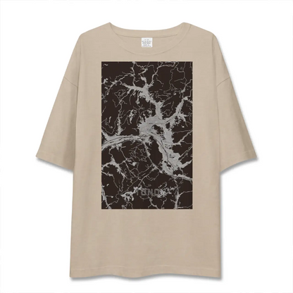 【遠野（岩手県）】地図柄ビッグシルエットTシャツ