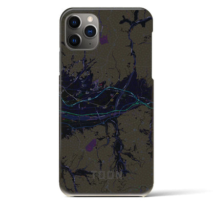 【東温（愛媛県）】地図柄iPhoneケース（バックカバータイプ）