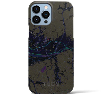 【東温（愛媛県）】地図柄iPhoneケース（バックカバータイプ）