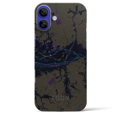 【東温（愛媛県）】地図柄iPhoneケース（バックカバータイプ）