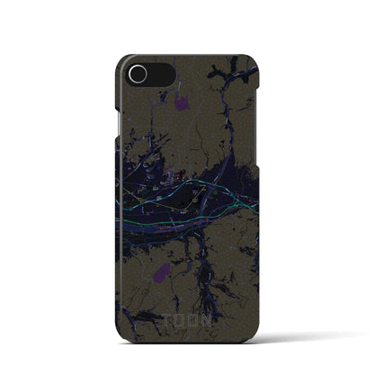 【東温（愛媛県）】地図柄iPhoneケース（バックカバータイプ）