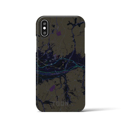 【東温（愛媛県）】地図柄iPhoneケース（バックカバータイプ）