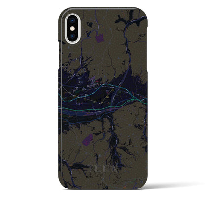 【東温（愛媛県）】地図柄iPhoneケース（バックカバータイプ）