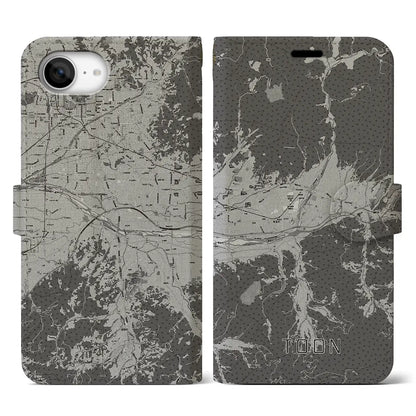 【東温（愛媛県）】地図柄iPhoneケース（手帳タイプ）