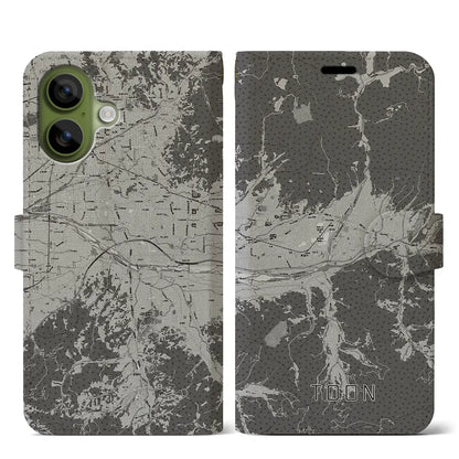 【東温（愛媛県）】地図柄iPhoneケース（手帳タイプ）