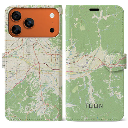 【東温（愛媛県）】地図柄iPhoneケース（手帳タイプ）