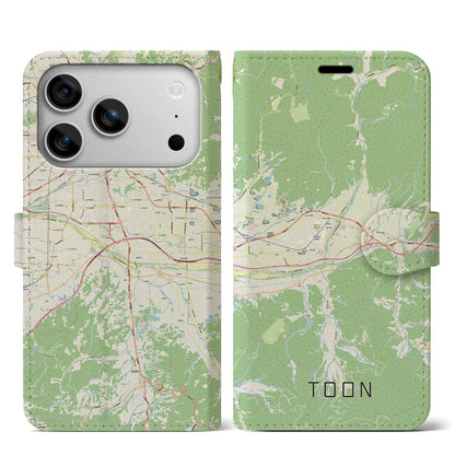 【東温（愛媛県）】地図柄iPhoneケース（手帳タイプ）