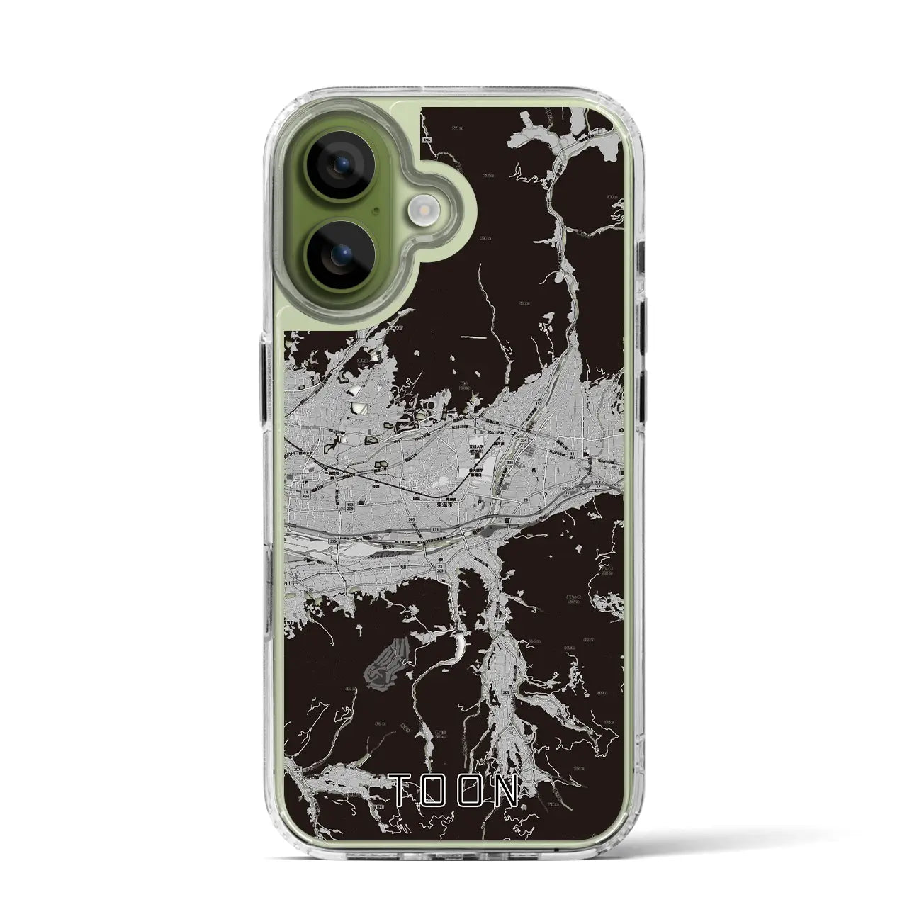 【東温（愛媛県）】地図柄iPhoneケース（MagSafeタイプ）