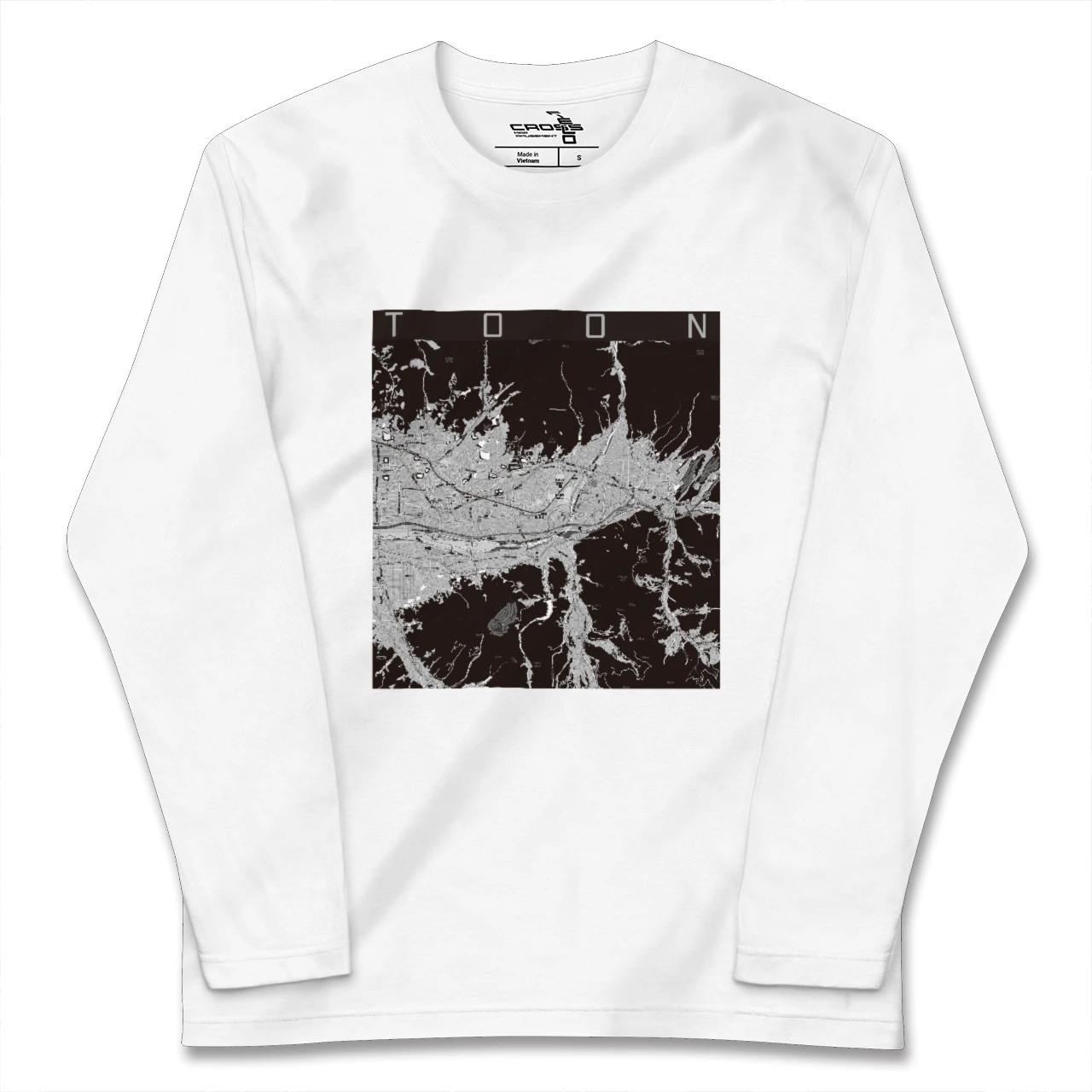 【東温（愛媛県）】地図柄ロングスリーブTシャツ