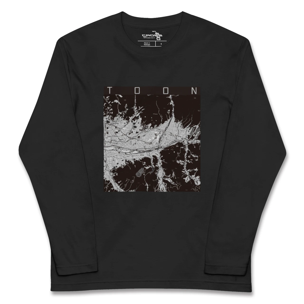 【東温（愛媛県）】地図柄ロングスリーブTシャツ