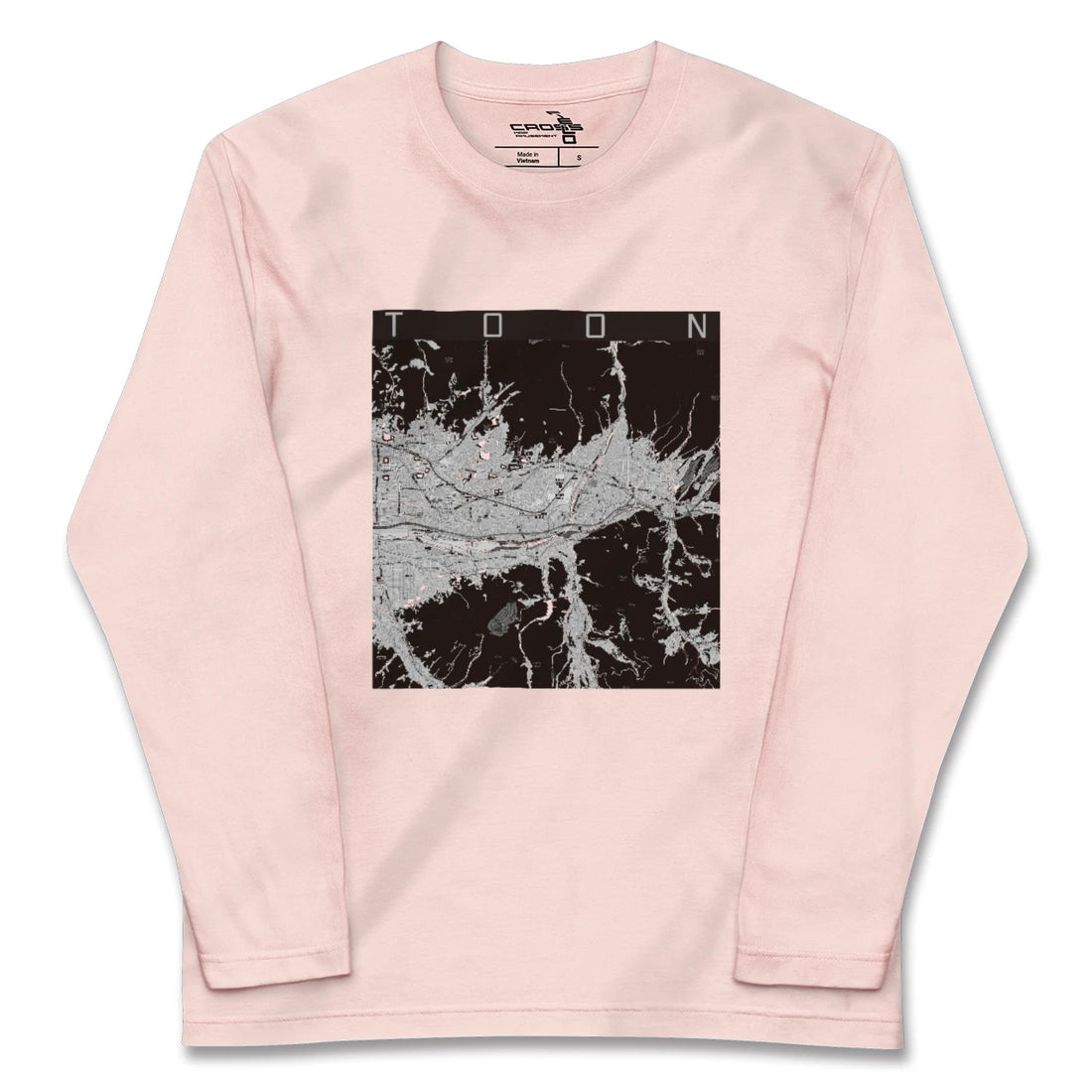 【東温（愛媛県）】地図柄ロングスリーブTシャツ