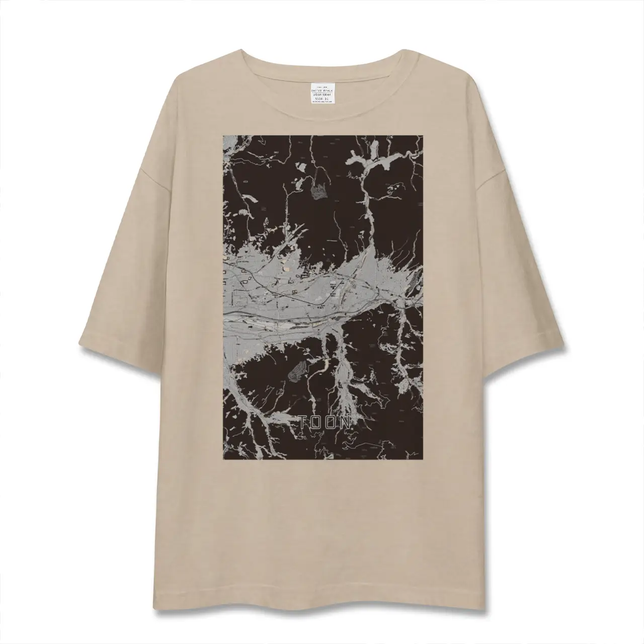 【東温（愛媛県）】地図柄ビッグシルエットTシャツ