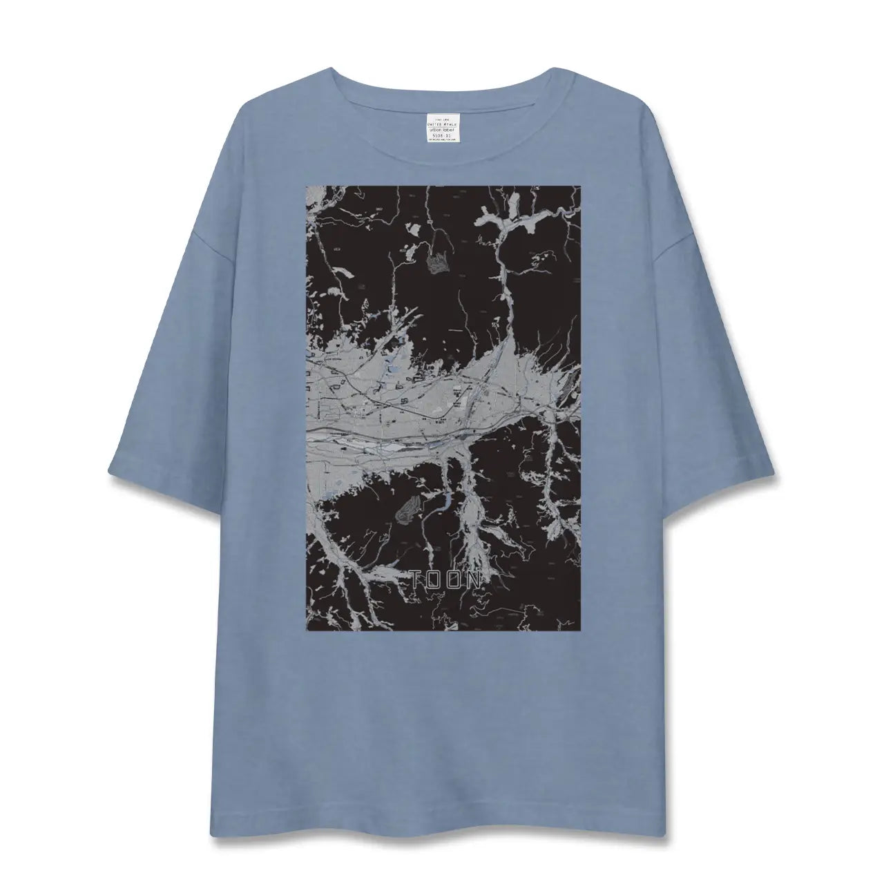 【東温（愛媛県）】地図柄ビッグシルエットTシャツ