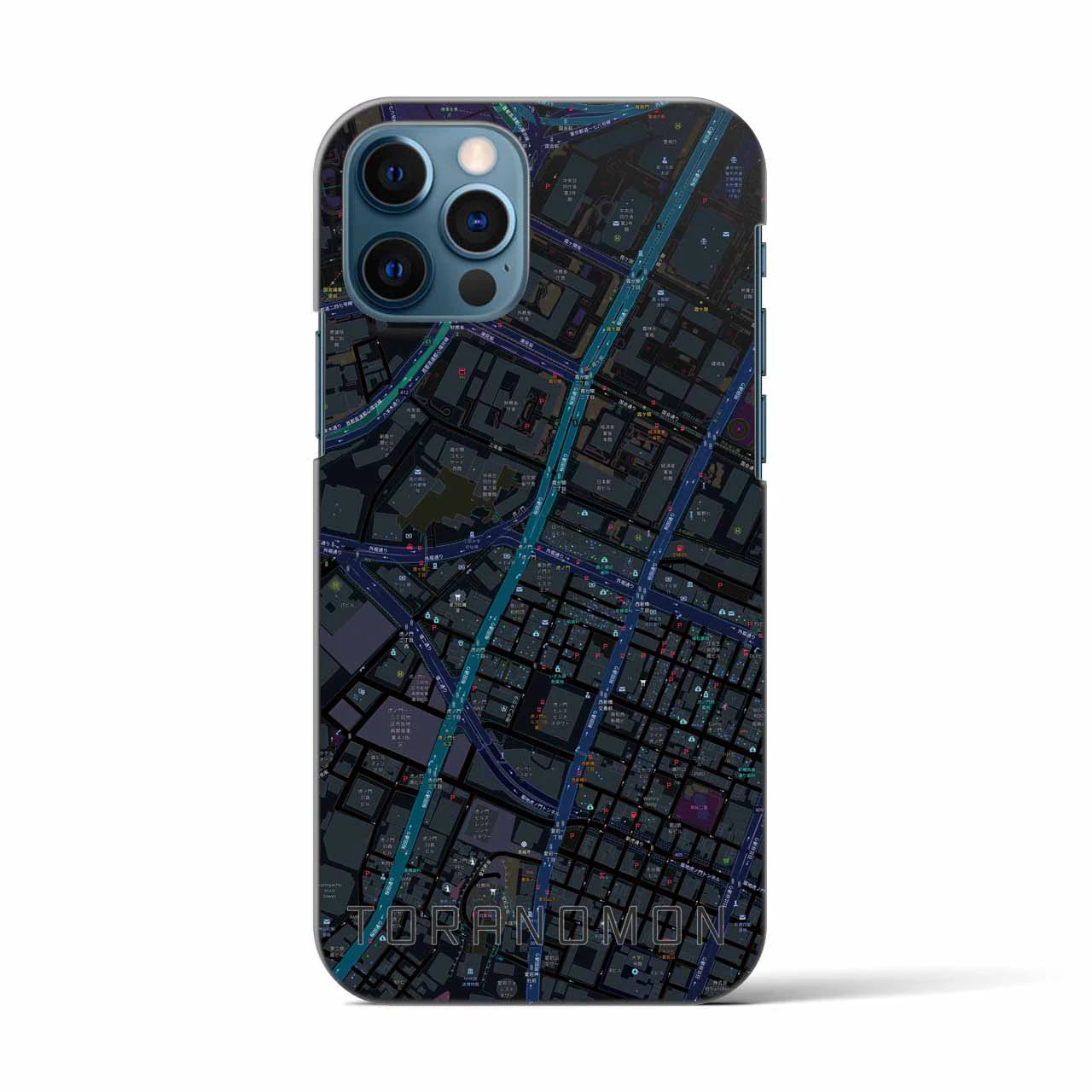 【虎ノ門（東京都）】地図柄iPhoneケース（バックカバータイプ）