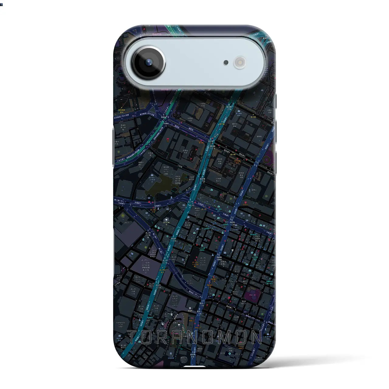【虎ノ門（東京都）】地図柄iPhoneケース（バックカバータイプ）