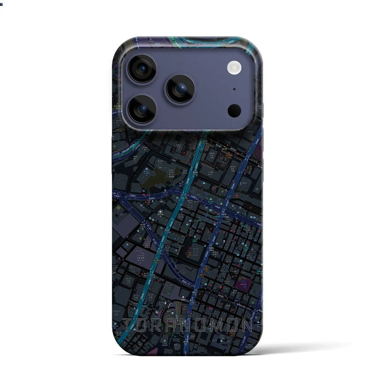 【虎ノ門（東京都）】地図柄iPhoneケース（バックカバータイプ）