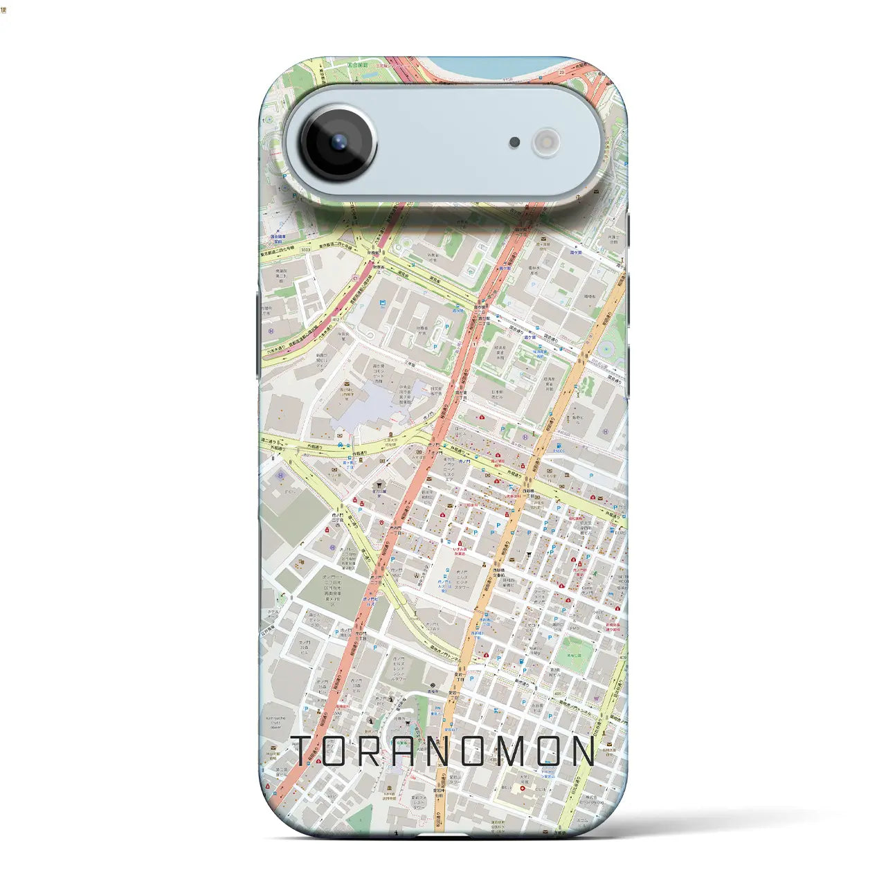 【虎ノ門（東京都）】地図柄iPhoneケース（バックカバータイプ）