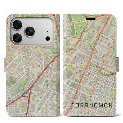 【虎ノ門（東京都）】地図柄iPhoneケース（手帳タイプ）