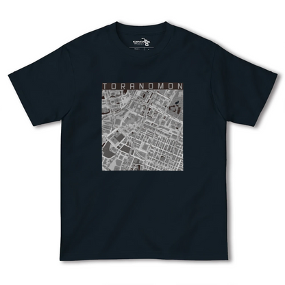 【虎ノ門（東京都）】地図柄ヘビーウェイトTシャツ