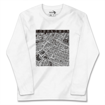 【虎ノ門（東京都）】地図柄ロングスリーブTシャツ