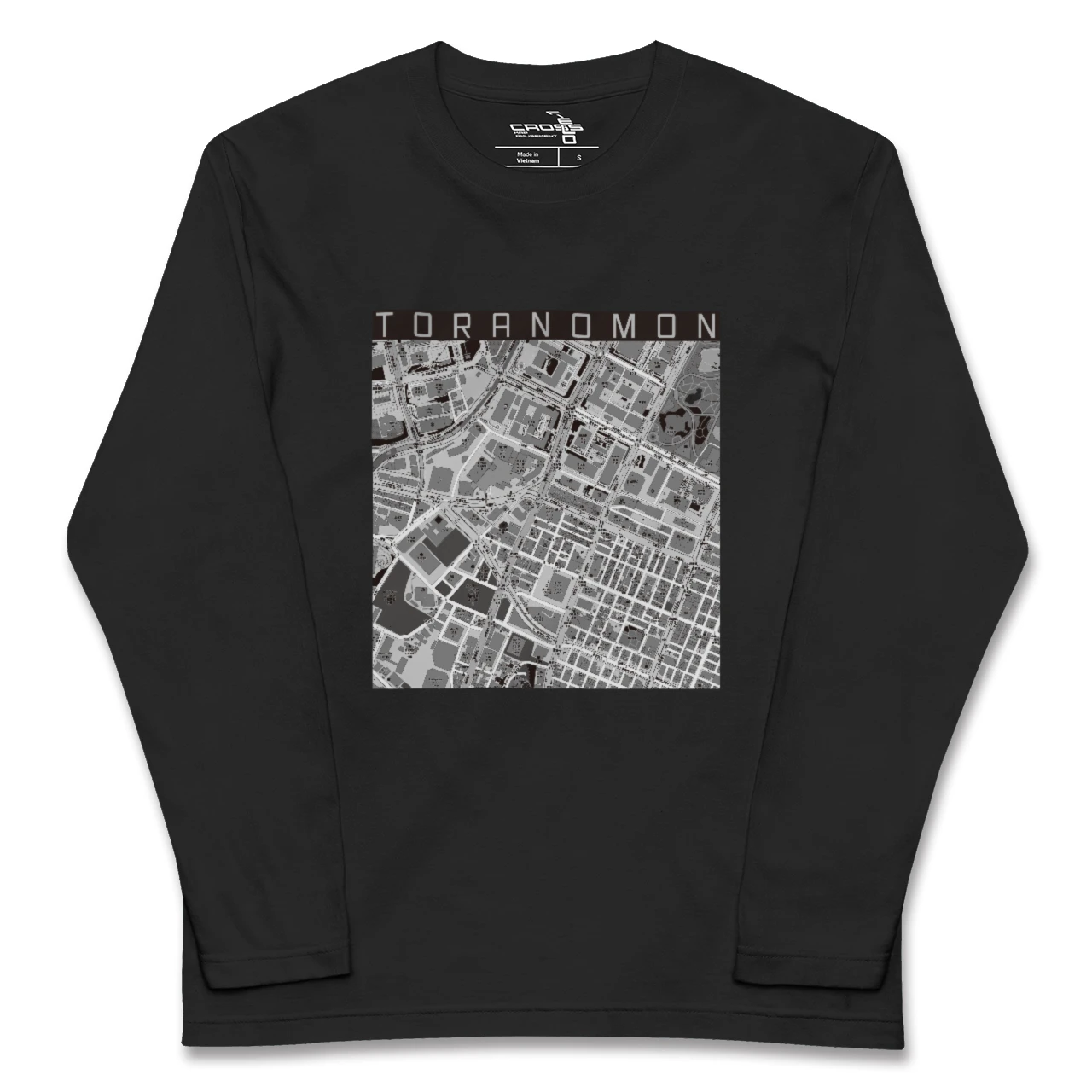 【虎ノ門（東京都）】地図柄ロングスリーブTシャツ