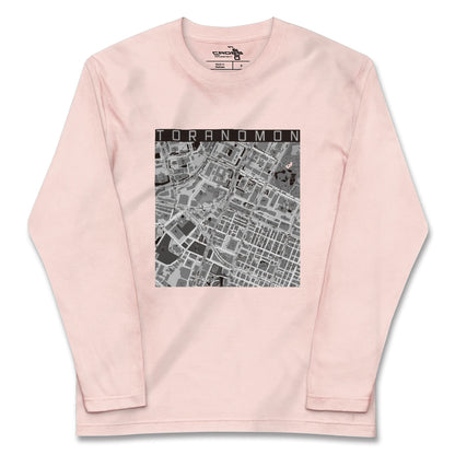 【虎ノ門（東京都）】地図柄ロングスリーブTシャツ