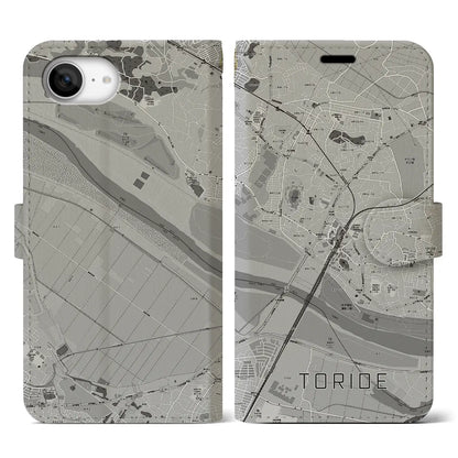 【取手（茨城県）】地図柄iPhoneケース（手帳タイプ）