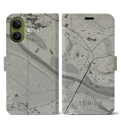 【取手（茨城県）】地図柄iPhoneケース（手帳タイプ）