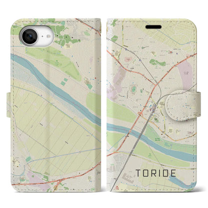 【取手（茨城県）】地図柄iPhoneケース（手帳タイプ）