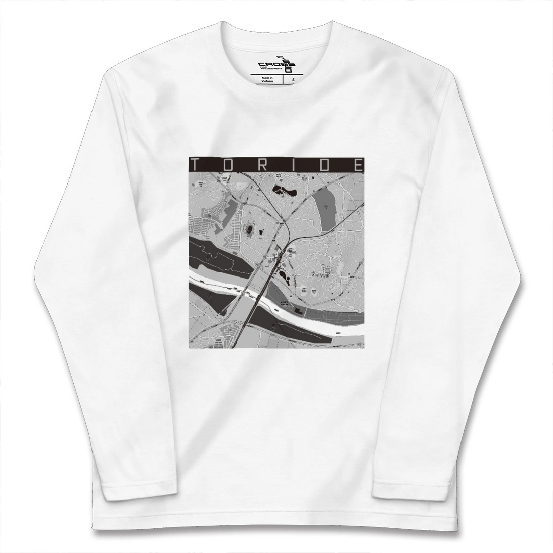 【取手(茨城県)】地図柄ロングスリーブTシャツ